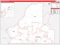 Walla Walla, Wa Carrier Route Wall Map